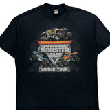 World Tour 2010 Monster Jam Graphic T-Shirt - XL Black Cotton