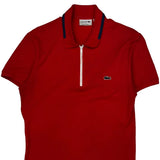 Lacoste Polo Shirt - Medium Red Cotton
