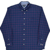 Tommy Hilfiger Checked Shirt - 2XL Blue Cotton