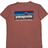 Save Our Home Planet Patagonia Graphic T-Shirt - Small Pink Cotton
