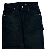 Tough Duck Carpenter Pants - 32W 32L Black Cotton