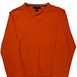 Tommy Hilfiger Sweater - Large Orange Cotton