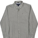 Tommy Hilfiger Checked Shirt - Large Gray Cotton