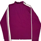 Nike Striped Track Jacket - XL Purple Polyester