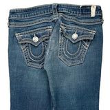 True Religion Boot Cut Jeans - 30W US 4 Blue Cotton
