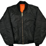 Ma-1 Flight Rothco Graphic Bomber Jacket - Large Black Nylon