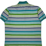 Lacoste Striped Polo Shirt - Large Multicoloured Cotton