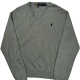 Polo By Ralph Lauren Sweater - Large Gray Cotton