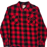 Levis Checked Flannel Shirt - XL Black Cotton