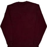 Carhartt Long Sleeve T-Shirt - Small Burgundy Cotton
