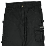 Unbranded Cargo Trousers - 38W 34L Black Cotton