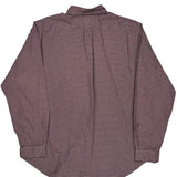 Ralph Lauren Checked Shirt - XL Burgundy Cotton