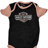 Age 12-18 Months Harley Davidson Graphic Top - 2XS Pink Cotton Blend
