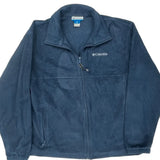 Columbia Fleece Jacket - Large Blue Polyester