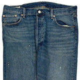 501 Levis Studded Jeans - 38W 29L Blue Cotton