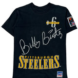 Pittsburgh Steelers Nutmeg Football T-Shirt - Small Black Cotton