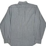 Andrew Polo By Ralph Lauren Striped Shirt - Large Blue Cotton