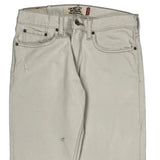 Low Levis Boot Cut Jeans - 30W UK 10 Cream Cotton