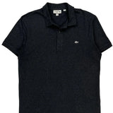 Lacoste Slim Fit Polo Shirt - Large Gray Cotton