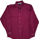 Tommy Hilfiger Checked Shirt - Medium Red Cotton