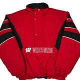 Wisconsin Starter Spellout Puffer - Large Red Polyester