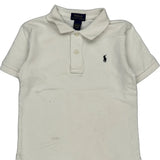 Age 5 Polo By Ralph Lauren Polo Shirt - Small White Cotton