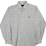 Polo By Ralph Lauren Checked Shirt - XL White Cotton