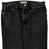 Levis 505 Jeans - 36W 30L Black Cotton