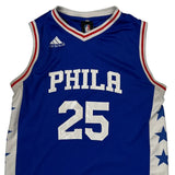 Philadelphia 76Ers Adidas Jersey - 2XL Blue Polyester