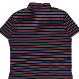 Polo By Ralph Lauren Striped Polo Shirt - Large Navy Cotton