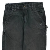 Carhartt Carpenter Trousers - 32W 34L Black Cotton