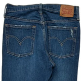 501 Levis Skinny Jeans - 28W UK 8 Blue Cotton