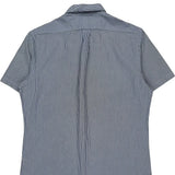 Ralph Lauren Striped Short Sleeve Shirt - Medium Blue Cotton