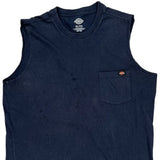 Dickies Tank Top - XL Navy Cotton