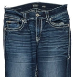 Buckle Black Boot Cut Jeans - 32W 36L Dark Wash Denim