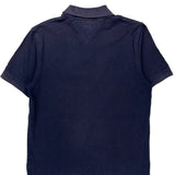 Tommy Hilfiger Slim Fit Polo Shirt - Large Navy Cotton