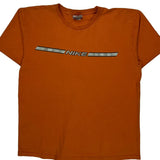 Nike Spellout T-Shirt - Medium Orange Cotton