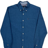 Tommy Hilfiger Denim Shirt - Medium Blue Cotton