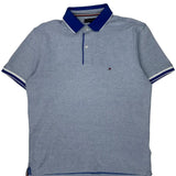 Tommy Hilfiger Polo Shirt - Large Blue Cotton