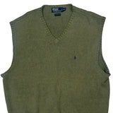 Polo By Ralph Lauren Sweater Vest - 2XL Green Cotton