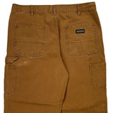 Dakota Grizzly Double Knee Carpenter Trousers - 35W 32L Brown Cotton
