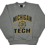 Michigan Tech Soffe College Sweatshirt - Medium Grey Cotton Blend