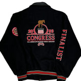 All American Quarter Horse Congress Schneiders 2003 Finalist Varsity Jacket - XS Black Wool Blend