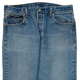 501 Levis Jeans - 32W 25L Blue Cotton