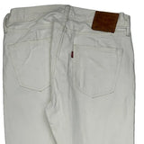 Levis 501 Jeans - 32W 30L White Cotton
