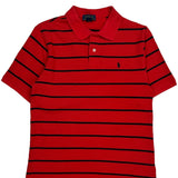 Polo By Ralph Lauren Striped Polo Shirt - XL Red Cotton