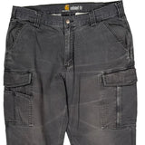 Carhartt Cargo Trousers - 34W 30L Grey Cotton