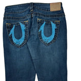 True Religion Boot Cut Jeans - 30W US 4 Blue Denim
