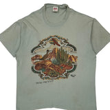 New Mexico Anvil Single Stitch T-Shirt - XL Green Cotton
