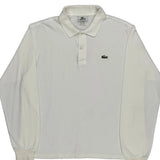Lacoste Polo Shirt - Large White Cotton